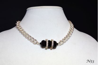 Exquisite Swarovski Jet Black Crystal Pendant Necklace 
