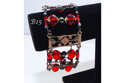 Red Siam Chinese Crystal Bracelet