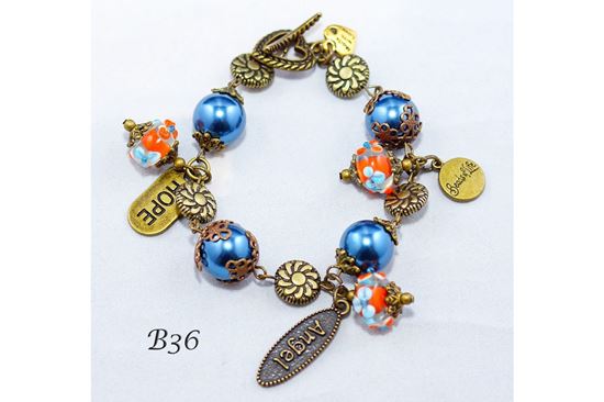 Vintage Fancy Sapphire Charm Bracelet