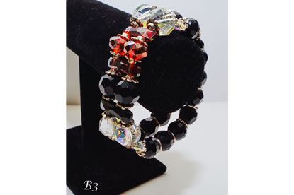 Multi-Crystal Double Strand Bracelet